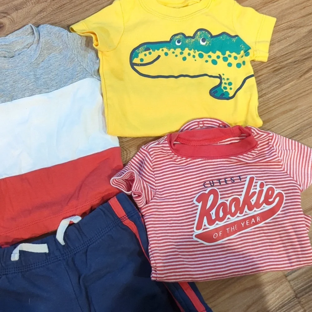 Carter's Baby Boy Summer Outfits Bundle‎ 6 Months